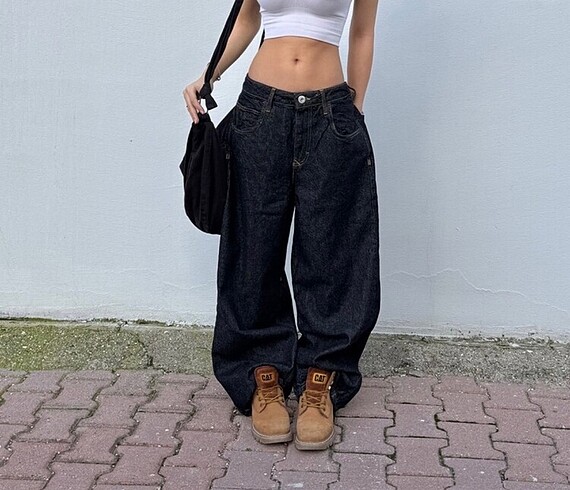 Antrasit Baggy Pantolon