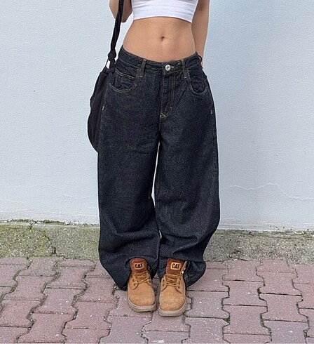 Zara Antrasit Baggy Pantolon