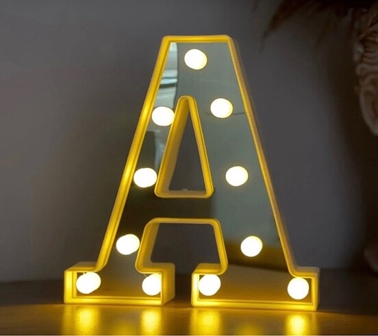 3D boyutlu büyük boy led ışıklı harf