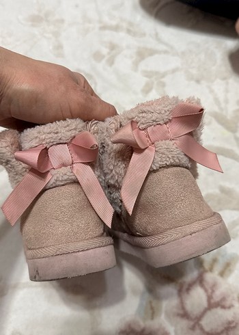 Kız Çocuk Bej Kürklü Sıcak bot - Görsel 3