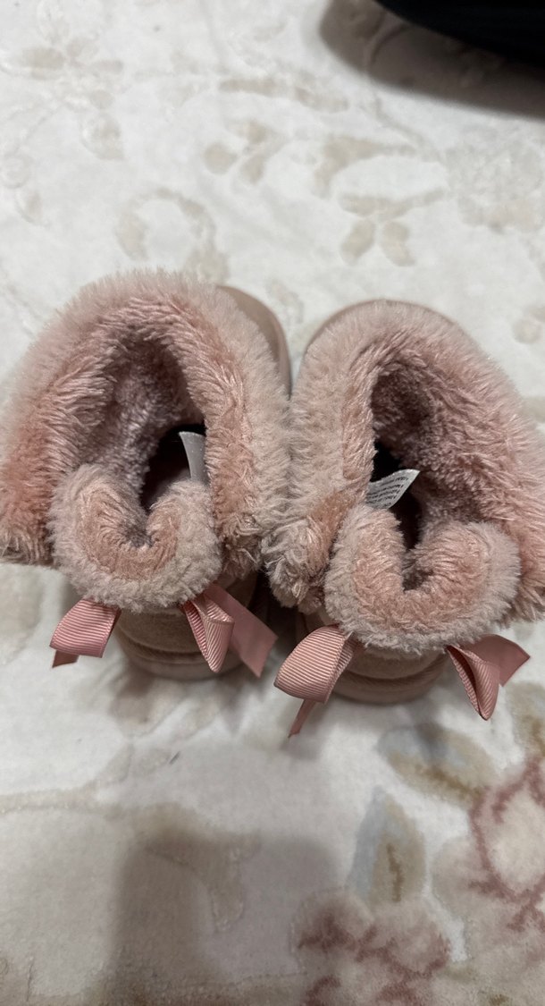 Kız Çocuk Bej Kürklü Sıcak bot - Görsel 2