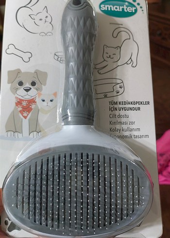 Smarter Gri Kedi ve Köpek Tüy Tarağı - Görsel 2