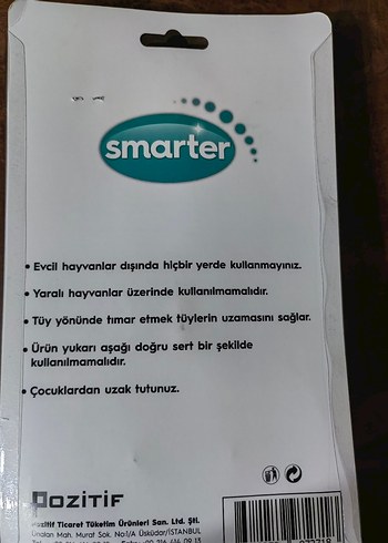 Smarter Gri Kedi ve Köpek Tüy Tarağı - Görsel 3