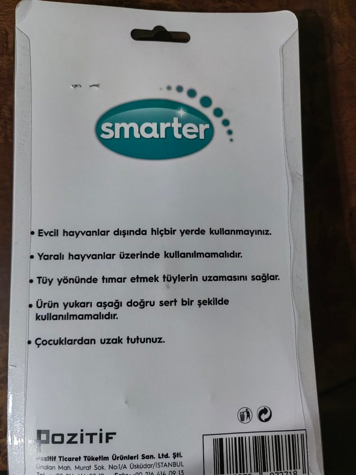 Smarter Gri Kedi ve Köpek Tüy Tarağı - Görsel 3