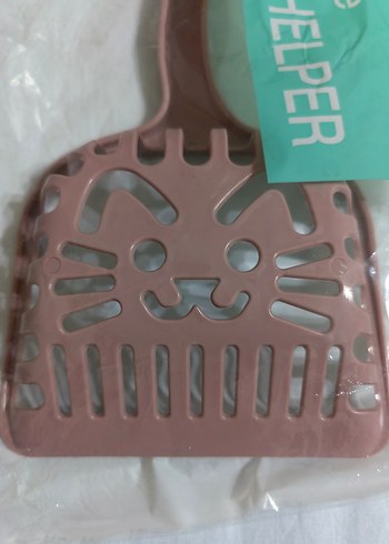 Pudra rengi Kedi Tuvalet Küreği