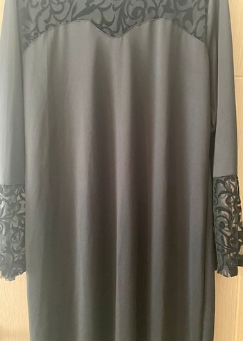 50 Beden siyah Renk Zincir Detaylı Siyah Gotik Hamile Bluzu