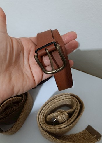 Kahverengi Deri Kadın Kemer 4 tane kemer 100 tl - Görsel 4