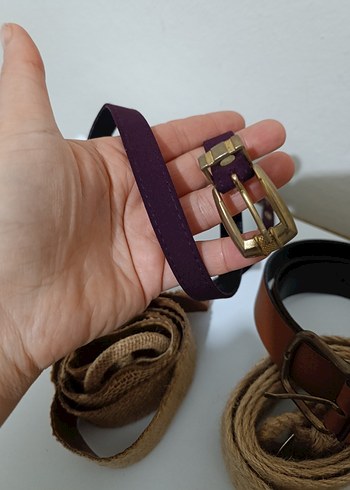 Kahverengi Deri Kadın Kemer 4 tane kemer 100 tl - Görsel 5