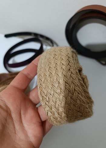 Kahverengi Deri Kadın Kemer 4 tane kemer 100 tl - Görsel 3