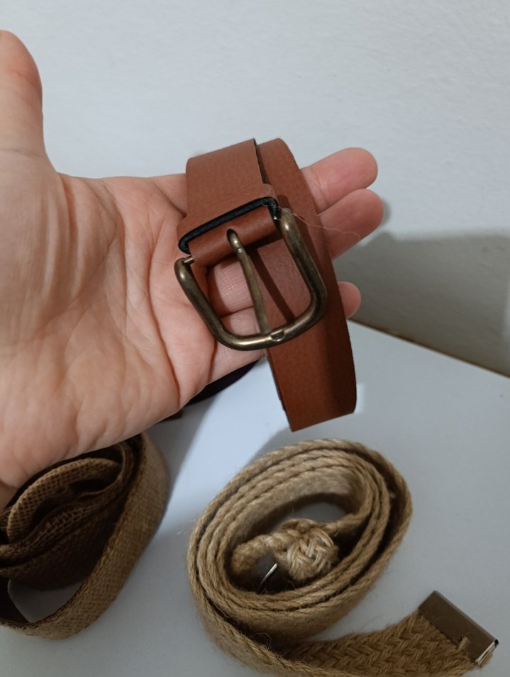 Kahverengi Deri Kadın Kemer 4 tane kemer 100 tl - Görsel 4