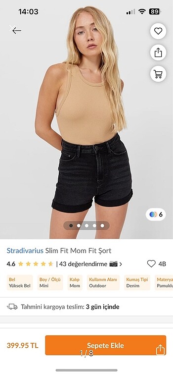 Stradivarius şort