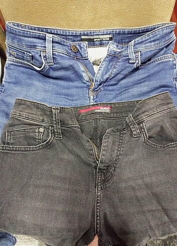 MAVİ JEANS CAPRİ ŞORT
