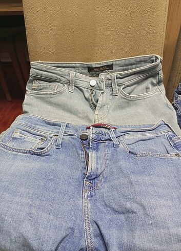 m Beden lacivert Renk MAVİ JEANS CAPRİ ŞORT