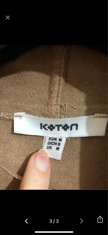 Koton Koton süet ceket