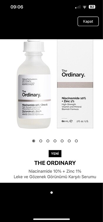 The ordinary serum