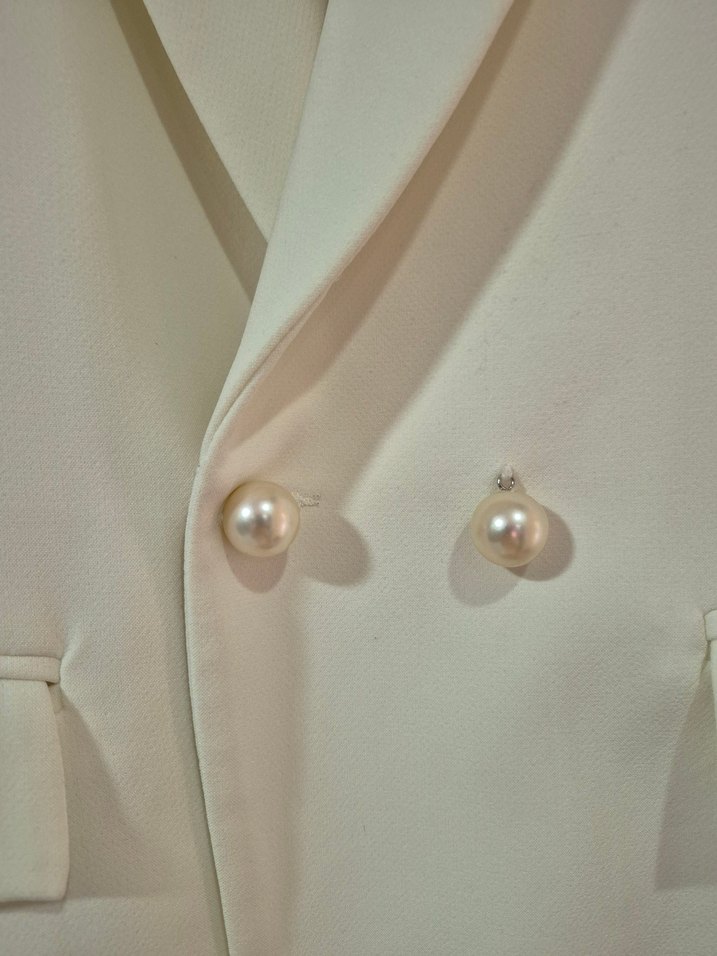 Koton Düğmeli Beyaz Kadın Blazer - Görsel 3