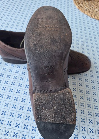 Kahverengi Deri Erkek Klasik Ayakkabı - Görsel 4