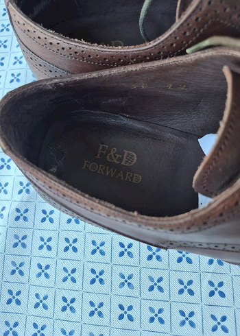 Kahverengi Deri Erkek Klasik Ayakkabı - Görsel 5