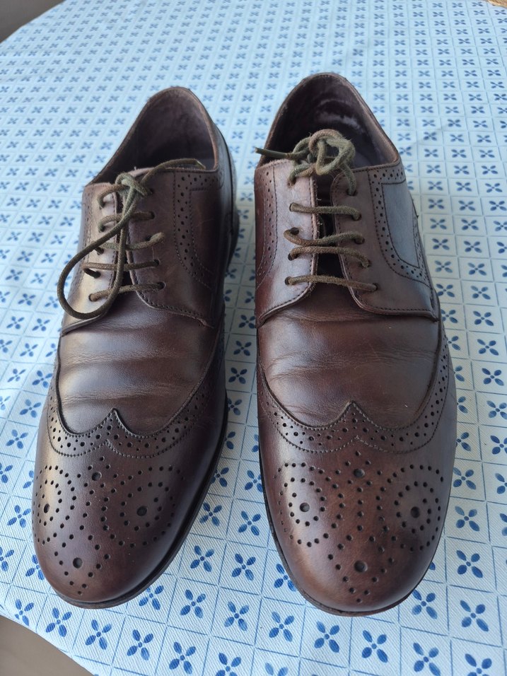 Kahverengi Deri Erkek Klasik Ayakkabı - Görsel 2