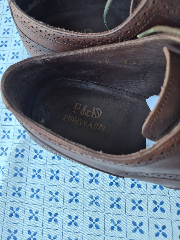 Kahverengi Deri Erkek Klasik Ayakkabı - Görsel 5