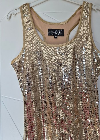 Zara modeli Payetli Mini Elbise - Görsel 4