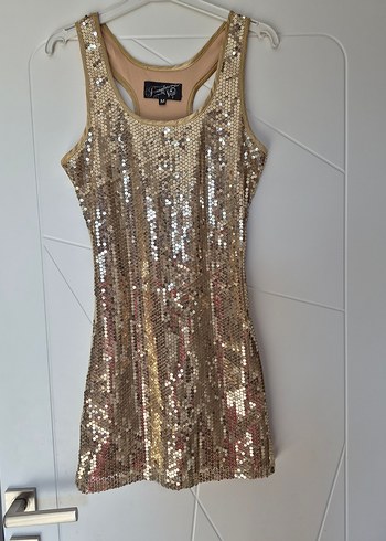 Zara modeli Payetli Mini Elbise - Görsel 2