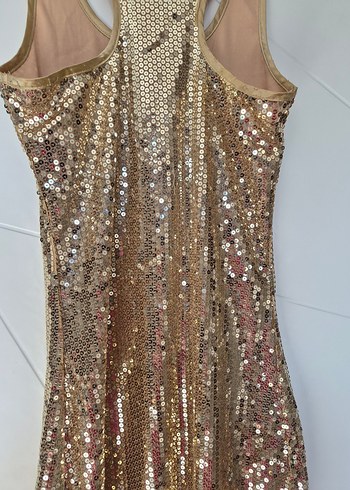 Zara modeli Payetli Mini Elbise - Görsel 5