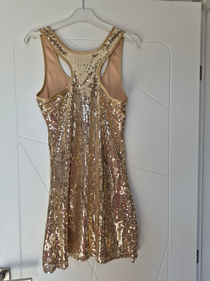 Zara modeli Payetli Mini Elbise - Görsel 3