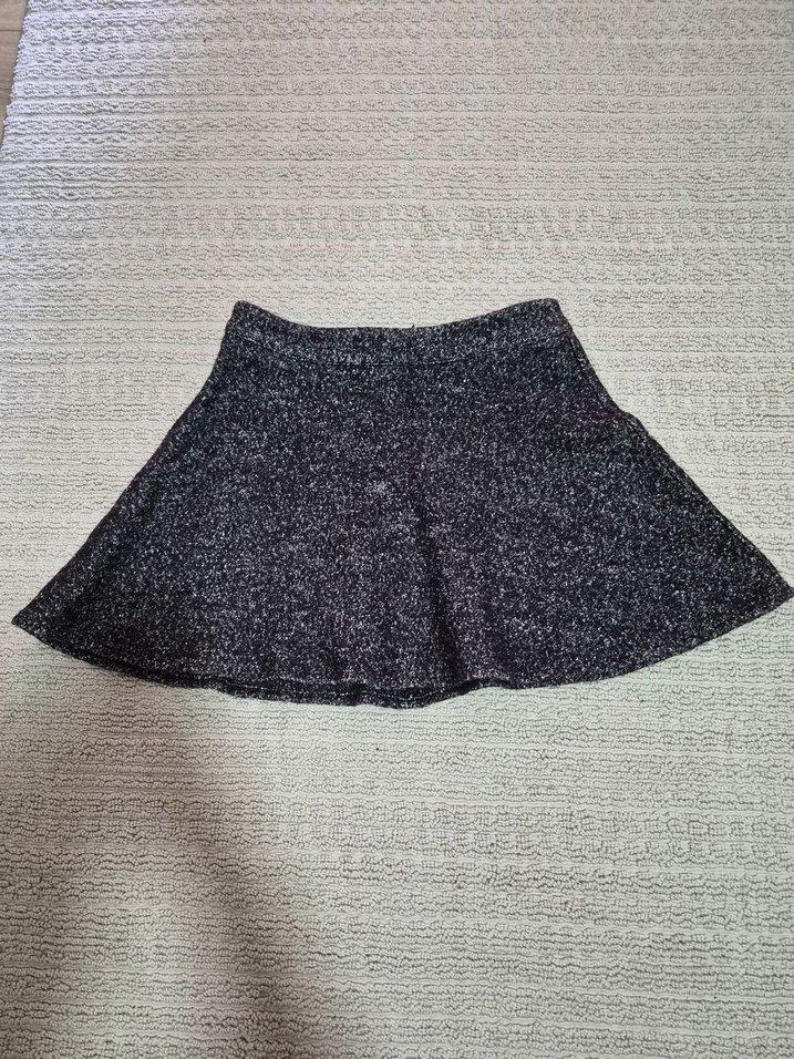 Koton Gri Siyah Mini Etek yünlü - Görsel 2