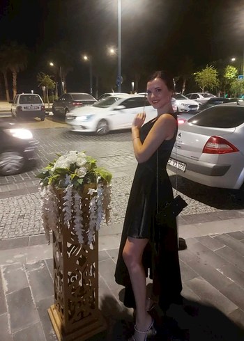 Siyah V Yakalı Drapeli Uzun Abiye Elbise - Görsel 2