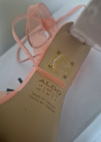 Aldo Turuncu Bağcıklı Sivri Burun Topuklu Ayakkabı - Görsel 5