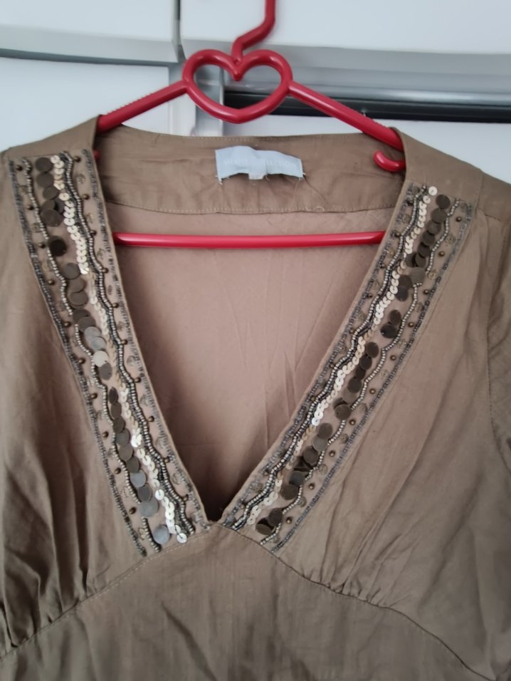 V Yaka Belden Bağlamalı plaj ya da kombin tuniği - Görsel 2