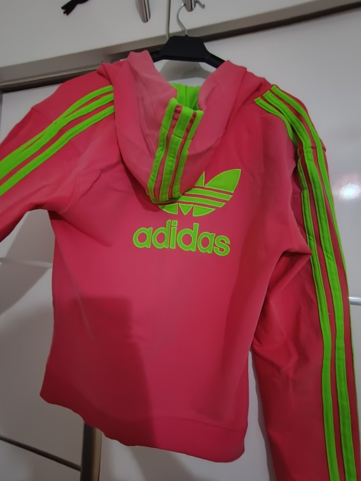 Pembe Kapüşonlu Fermuarlı Kadın Ceket - Görsel 3