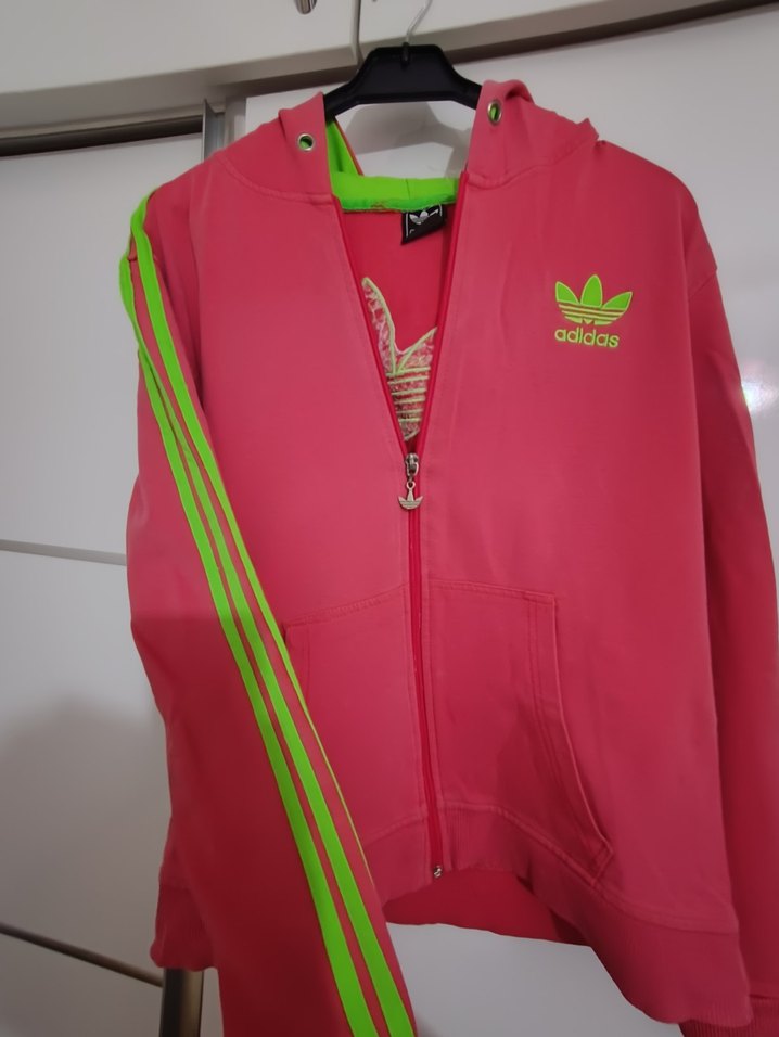 Pembe Kapüşonlu Fermuarlı Kadın Ceket - Görsel 2