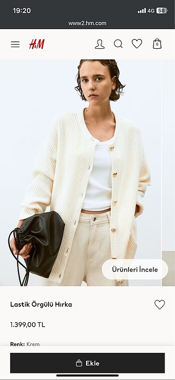 H&M H&M hırka m beden