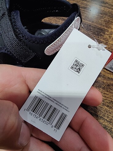 23 Beden siyah Renk Nike sunray unisex çocuk sandalet