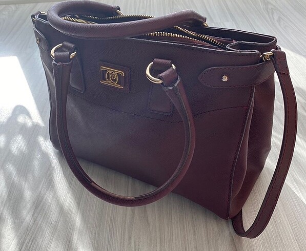 Pierre cardin bordo çanta