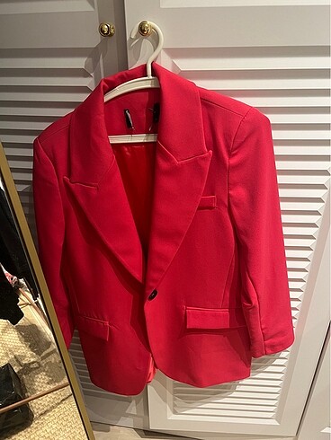 l Beden Pembe blazer ceket ????????