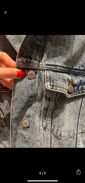 l Beden lacivert Renk Pull Bear kot ceket ????