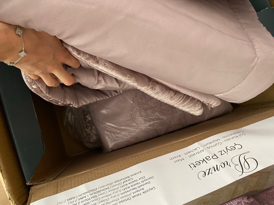 Gül kurusu Elart Çeyiz Paketi 10 Parça - Görsel 2