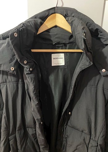 Siyah Kadın Midi Kışlık Mont - Görsel 5