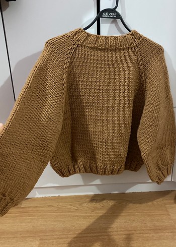 Kadın Kahverengi Örgü Hırka (El emeği) - Görsel 3