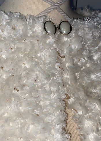 Beyaz Kürklü Bolero (El Emeği) - Görsel 3