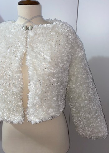 Beyaz Kürklü Bolero (El Emeği) - Görsel 2