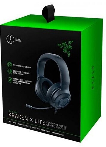 Razer Kraken X Lıte Kablolu Oyuncu Kulaklığı