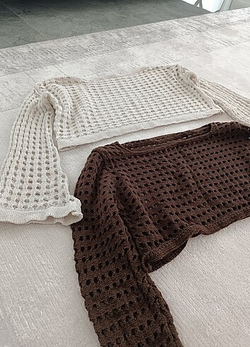 2 adet crop kazak
