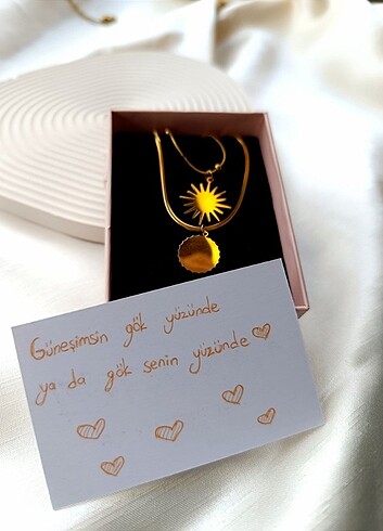 İkili güneş kolye