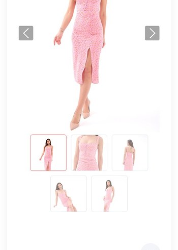 Pembe Mini Elbise