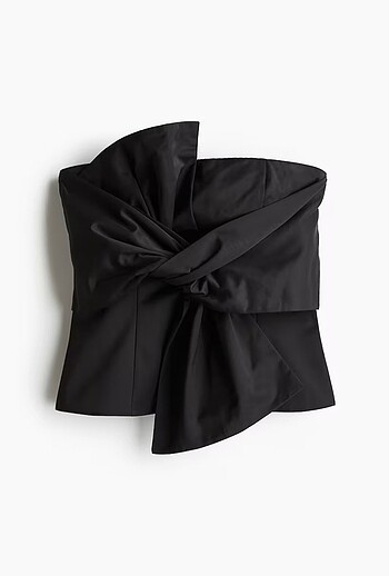 H&M H&M önü fiyonklu bandeau üst