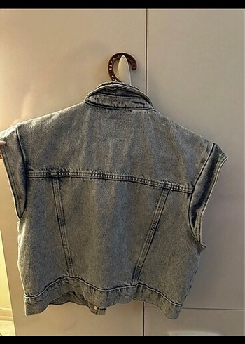 Kadın Düğmeli Denim Ceket - Görsel 3